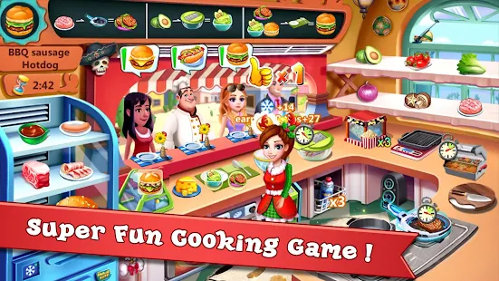 Screenshot 1 for Rising Super Chef Craze Restaurant Cooking Games 3.5.3 MOD APK