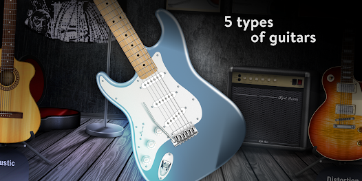 Screenshot 2 for Real Guitar 3.40.1 MOD APK Premium Unlocked