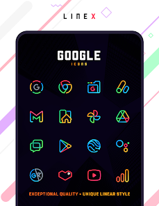 Screenshot 2 for LineX Icon Pack 6.1 APK Full Patched