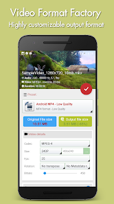 Screenshot 2 for Video Format Factory 5.58 MOD APK Premium Unlocked