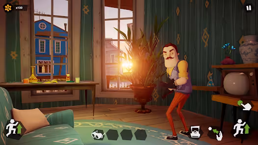Screenshot 1 for Hello Neighbor Nickys Diaries Mod APK 1.4.4.729