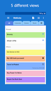 Screenshot 5 for WeNote Color Notes, To-do, Reminders & Calendar Premium 2.12