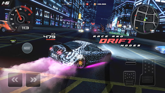 Screenshot 3 for Heat Gear Race Drift World Mod APK 0.9.7 Added game acceleration tool, Removed Pop-Up Ads