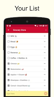 Screenshot 2 for Shopping List Simple & Easy Pro 2.25