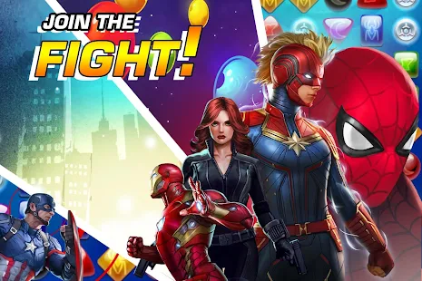Screenshot 3 for MARVEL Puzzle Quest Join the Super Hero Battle 194.512380 MOD (Unlimited Money)