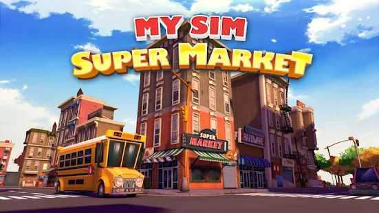 Screenshot 2 for My Sim Supermarket 2.0 MOD APK Unlimited Money