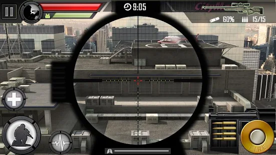 Screenshot 2 for Modern Sniper 2.00 MOD APK Unlimited Gold