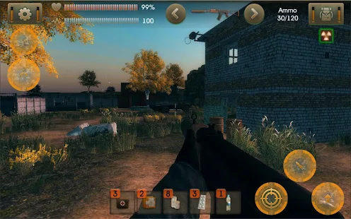 Screenshot 2 for The Sun Evaluation Post apocalypse action shooter 2.3.8 MOD (Unlimited Money)