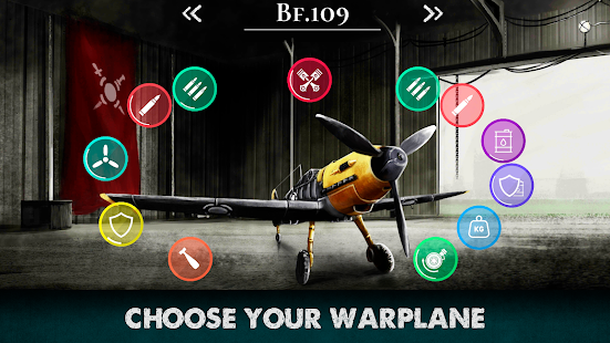 Screenshot 2 for Warplane inc. War Simulator Warplanes WW2 Dogfight v1.14 MOD APK Free Purchased