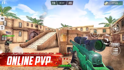 Screenshot 4 for Special Ops Gun Shooting Online FPS War Game 1.83 MOD APK