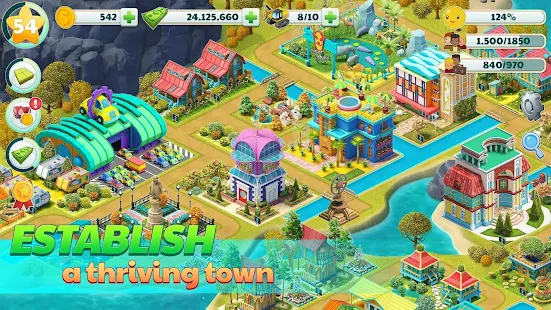 Screenshot 3 for Town City Village Building Sim Paradise Game 4 U 2.1.2 APK + MOD