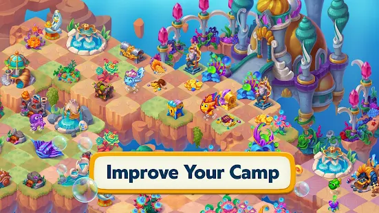 Screenshot 4 for Sea Merge! Fish Aquarium Game & Ocean Puzzle 1.7.5 Mod money
