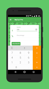 Screenshot 1 for MyCal Pro Percentage & General Calculator 1.4.0