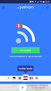 Screenshot 1 for JustVPN Free Unlimited VPN & Proxy 1.1.5 Ad-Free