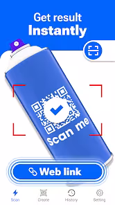 Screenshot 1 for QR Code Scanner 2.2.2.1 MOD APK Premium Unlocked