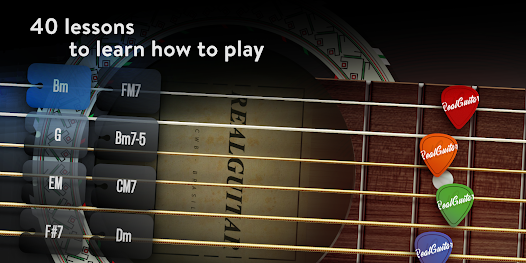 Screenshot 1 for Real Guitar 3.40.1 MOD APK Premium Unlocked