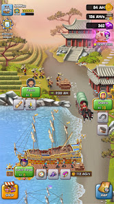 Screenshot 6 for Pocket Ships Tap Tycoon Idle Seaport Clicker 0.5.6 Mod free shopping