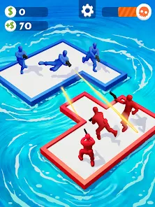 Screenshot 7 for War of Rafts Crazy Sea Battle 0.41.01 MOD APK Unlimited Money