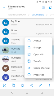 Screenshot 1 for Solid Explorer File Manager 2.7.18 Unlocked