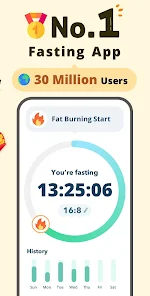 Screenshot 1 for Fasting Tracker 1.8.4 MOD APK Premium Unlocked