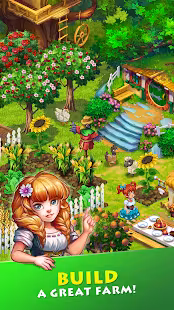 Screenshot 1 for Farmdale farming games & township with villagers 6.0.1 MOD Unlimited Money