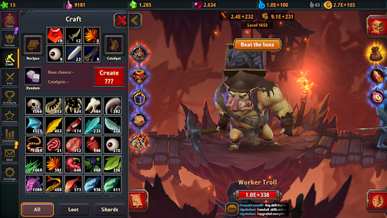 Screenshot 7 for Dungeon Crusher Soul Hunters 6.0.5 APK MOD Menu