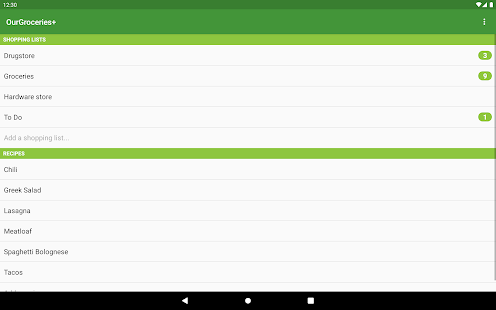 Screenshot 5 for Our Groceries Shopping List Premium 4.0.2