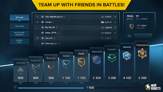 War Robots 6V6 Tactical Multiplayer Battles 5.7.0 Mod (Unlimited Bullets +Missiles) War Robots 6v6 Tactical Multiplayer Battles 5.7.0 MOD (Unlimited bullets +missiles)