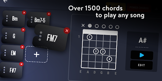 Screenshot 3 for Real Guitar 3.40.1 MOD APK Premium Unlocked