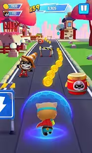 Screenshot 3 for Talking Tom Hero Dash 1.9.2.1108 Mod Money