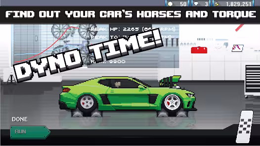 Screenshot 2 for Pixel Car Racer 1.2.5 MOD APK Unlimited Money