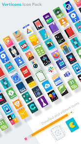 Screenshot 1 for Verticons Icon Pack 2.4.6 APK Full Version