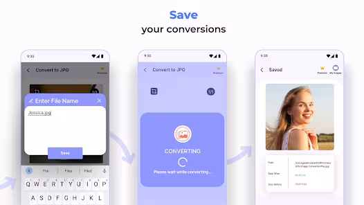 Screenshot 2 for Image Converter 3.1.3 MOD APK Premium Unlocked