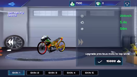 Screenshot 3 for Real Drag Bike Racing 2.1 MOD APK Unlimited Money