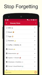 Screenshot 1 for Shopping List Simple & Easy Pro 2.25