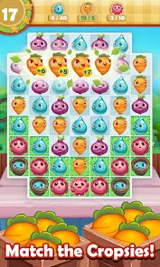 Screenshot 1 for Farm Heroes Saga 5.93.4 MOD APK Unlimited Moves Booster