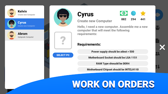 Screenshot 6 for PC Creator PC Building Simulator 1.0.53 MOD (Unlimited bitcoin)