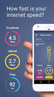 Screenshot 1 for Meteor Speed Test for 3G, 4G, Internet & WiFi 1.21.1-1