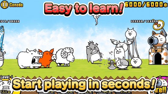 Screenshot 2 for The Battle Cats 8.9.0 MOD (Unlimited Xp + Food)