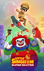 Screenshot 7 for Little Singham Super Skater 1.0.317 MOD APK Unlimited Spins
