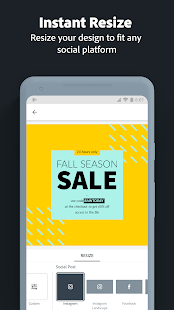 Screenshot 2 for Adobe Spark Post Graphic design made easy 3.8.0 Unlocked