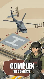 Screenshot 1 for Idle Warzone 3d Military Game Army Tycoon 1.2.3 Mod Unlimited Money/Diamonds