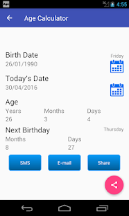 Screenshot 1 for Age Calculator 9.10.17.29 Ads- Free