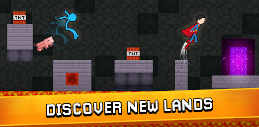 Screenshot 4 for Stickman Parkour 3.0 MOD APK Free Rewards
