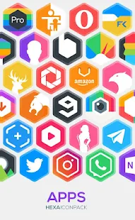 Screenshot 6 for Hexa Icon Pack Hexagonal 1.8 Patched