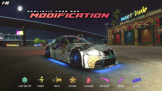 Screenshot 4 for Heat Gear Race Drift World Mod APK 0.9.7 Added game acceleration tool, Removed Pop-Up Ads