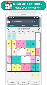 Screenshot 1 for Work Shift Calendar 2.0.6.8 MOD APK Premium Unlocked