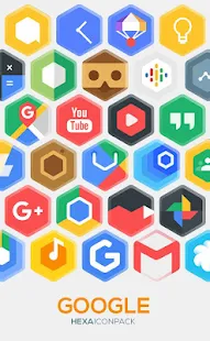 Screenshot 4 for Hexa Icon Pack Hexagonal 1.8 Patched