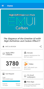 Screenshot 7 for EMUI CARBON ICON PACK 3.2 Patched