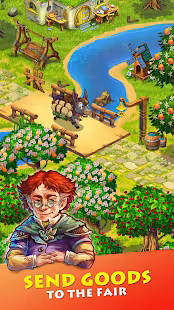 Screenshot 2 for Farmdale farming games & township with villagers 6.0.1 MOD Unlimited Money